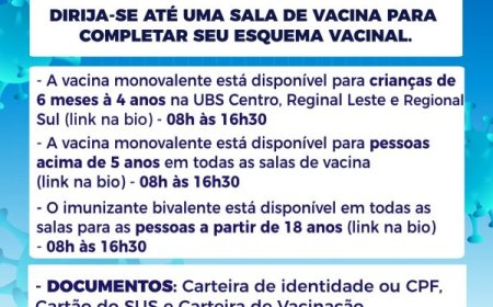 VACINAÇÃO CONTRA COVID-19 SEGUE NESTA SEXTA (12)