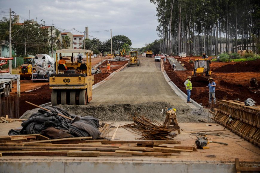 Corredor Norte-Sul: começa concretagem da ponte sobre o córrego Nova Aliança, no João Rossi