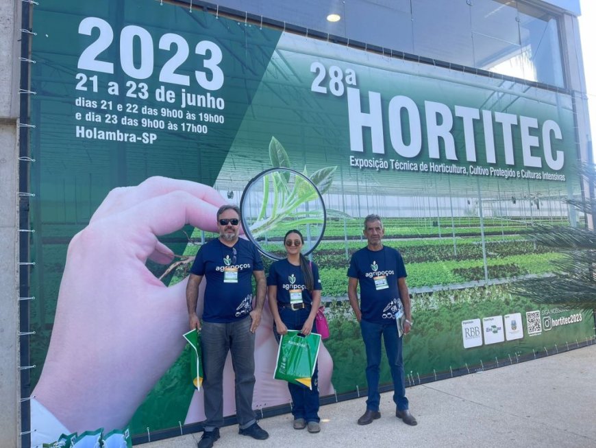 PREFEITURA DE POÇOS PARTICIPA DA HORTITEC E AGRICULTORES CONHECEM NOVAS TÉCNICAS PARA PRODUÇÃO DE FLORES, FRUTAS E HORTALIÇAS