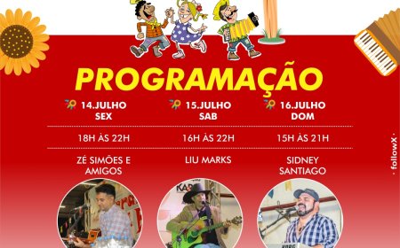 Arraiá Mió Di Bão - Ribeirão! terá shows ao vivo de Zé Simões, Liu Marks e Sidney Santiago
