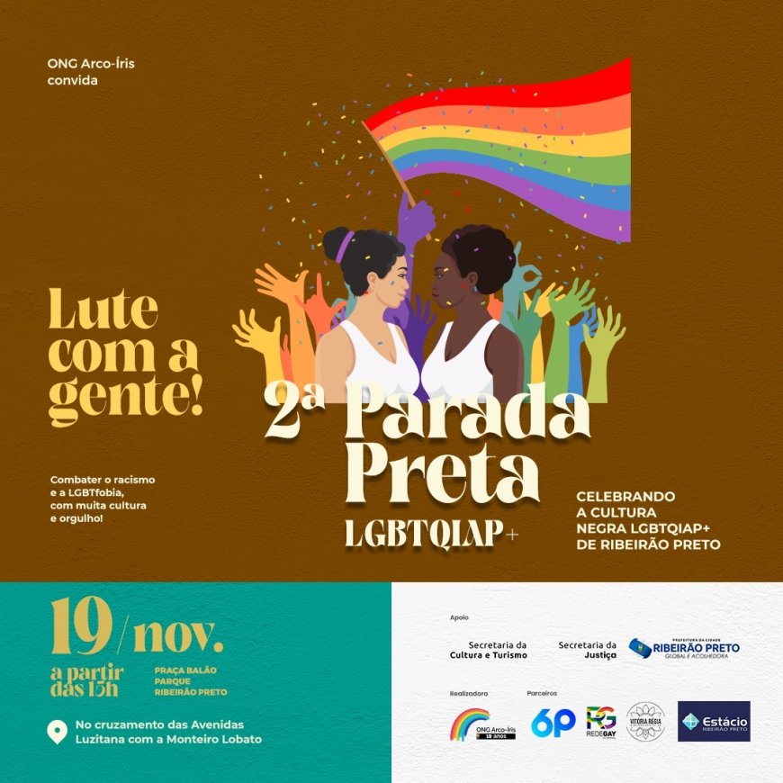 2ª Parada Preta em Ribeirão Preto celebra corpos negros LGBTQIAP+