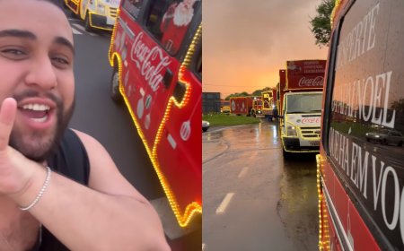 Influencer Pedro Marinho Neto Participa da Caravana Iluminada da Coca-Cola em Ribeirão Preto