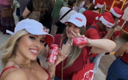 Influencers Duda Almeida e Fernanda Goulart em uma jornada Inesquecível na Caravana Iluminada da Coca-Cola em Ribeirão Preto