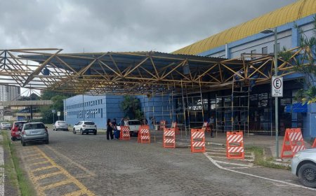 INÍCIO DA RECUPERAÇÃO DA MARQUISE DO TERMINAL RODOVIÁRIO DE POÇOS DE CALDAS
