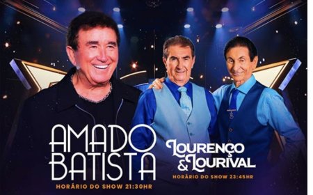 Amado Batista e Lourenço & Lourival Juntos em Grande Show em Ribeirão Preto