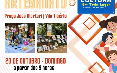 Artesãos participam de Feira de Artesanato na Vila Tibério
