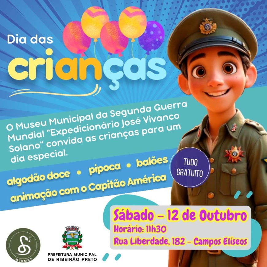 Museu Municipal da Segunda Guerra Mundial promove especial em comemoração ao Dia das Crianças   