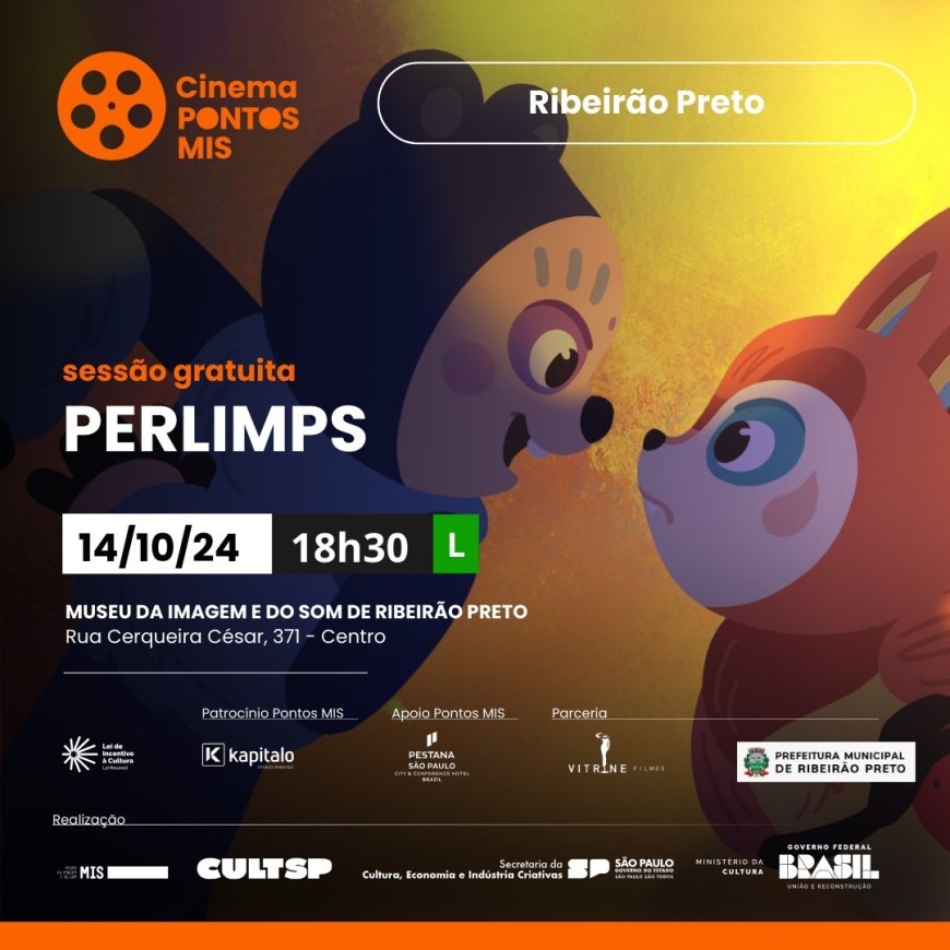 Museu da Imagem e do Som exibe sessão gratuita de cinema em Ribeirão Preto