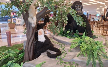 ShoppingSantaÚrsula recebe exposição de animais selvagens em tamanho real