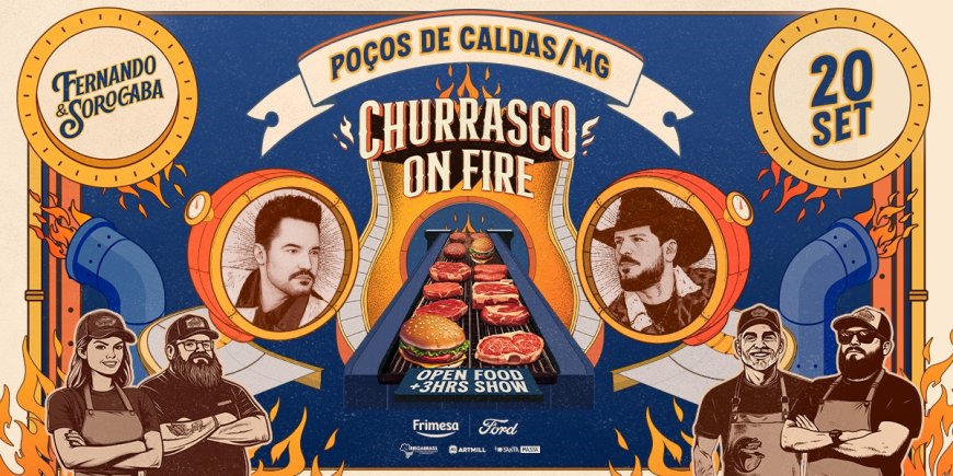 Poços de Caldas recebe neste sábado o "Churrasco On Fire", maior evento gastronômico em público do Brasil