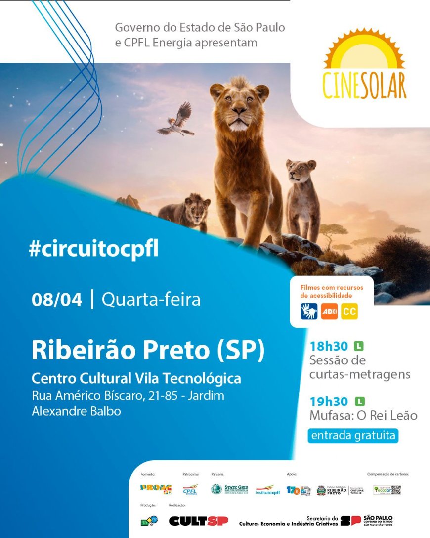 CineSolar leva cinema gratuito movido a energia solar para Ribeirão Preto