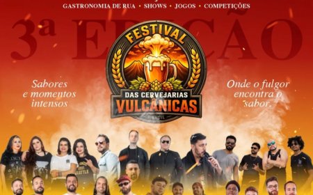 Estrutura começa a ganhar forma para o 3º Festival das Cervejarias Vulcânicas em Poços de Caldas