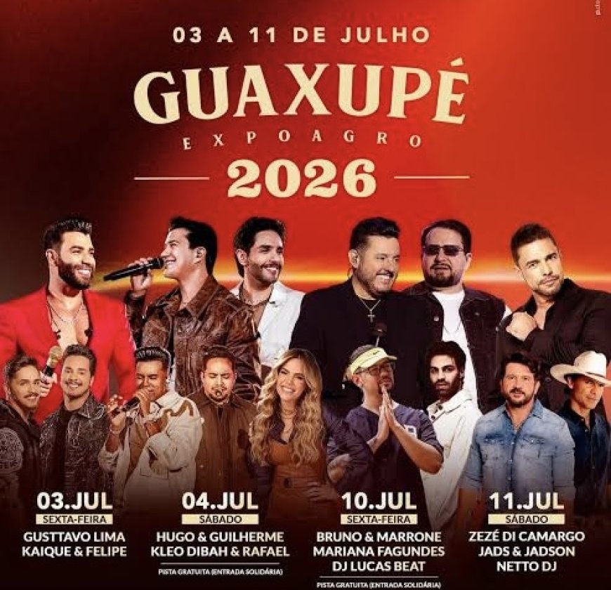 Expoagro Guaxupé 2026 começa nesta sexta-feira com grandes atrações e expectativa de público recorde