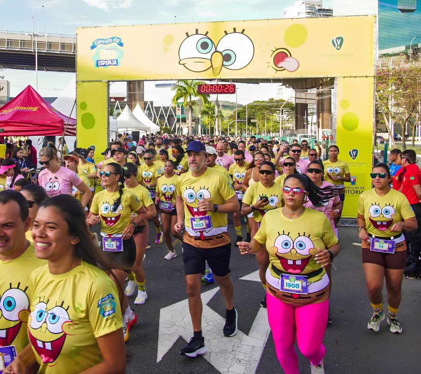Com mais de 75% das vagas preenchidas, Corrida do Bob Esponja no RibeirãoShopping entra na reta final de inscrições