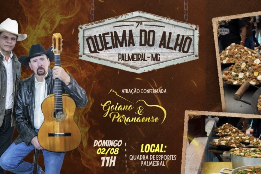 7ª Queima do Alho de Palmeiral celebra tradição, cultura e solidariedade em Botelhos