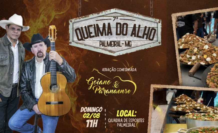 7ª Queima do Alho de Palmeiral celebra tradição, cultura e solidariedade em Botelhos