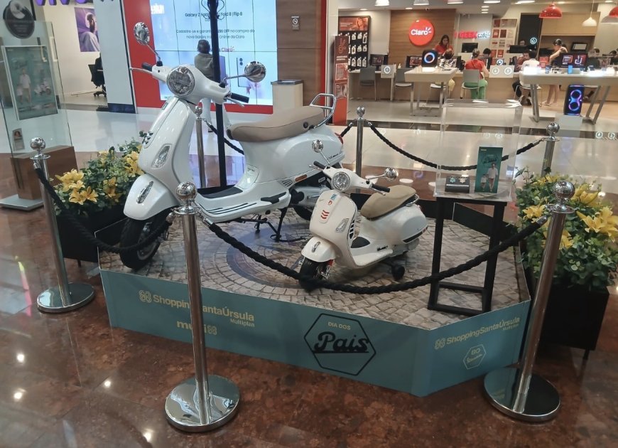 ShoppingSantaÚrsula celebra o Dia dos Pais com sorteio de uma Vespa e sua versão mini