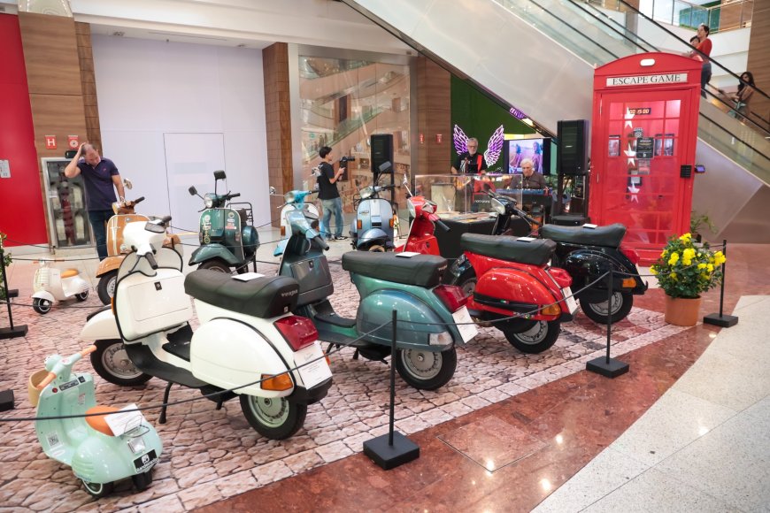 ShoppingSantaÚrsula homenageia os 80 anos da Vespa com exposição gratuita de modelos históricos